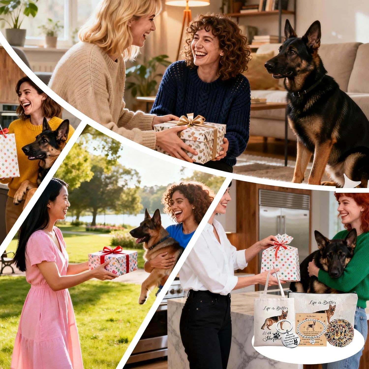 Dog Gifts for Women - 5Pcs Gift Set for German Shepherd/Golden Retriever/French Bulldog/Dachshund Lover Pet Mom - Image 2