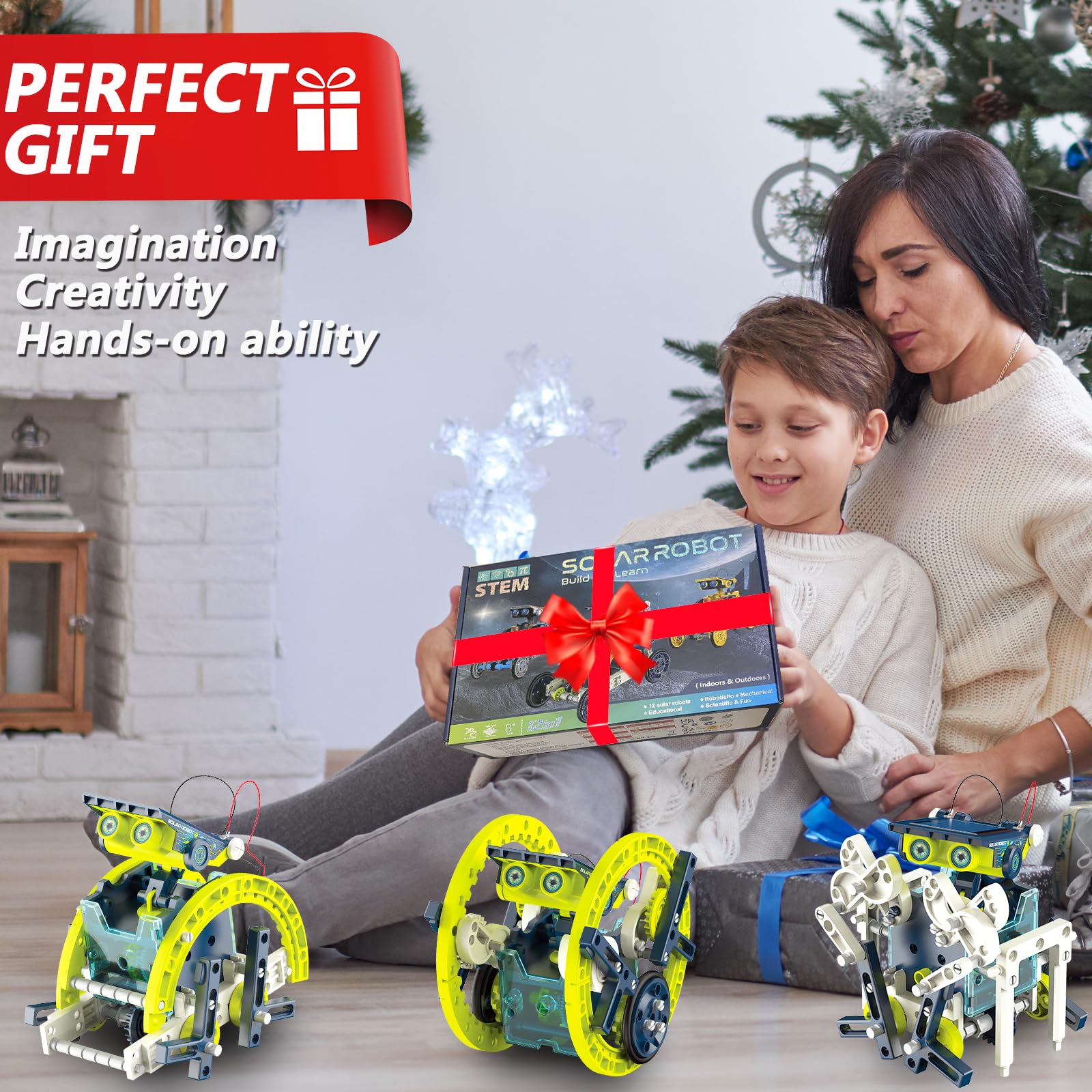 Giochi Bambino 8 9 10 11 12 Anni Maschio 12-in-1 Solare robot Giocattolo Bambini Ragazzo Regali Natale Compleanno Regalo Bambino 8 9 10 11 12 Anni Maschio gioco bambino 8-12 Anni Maschio