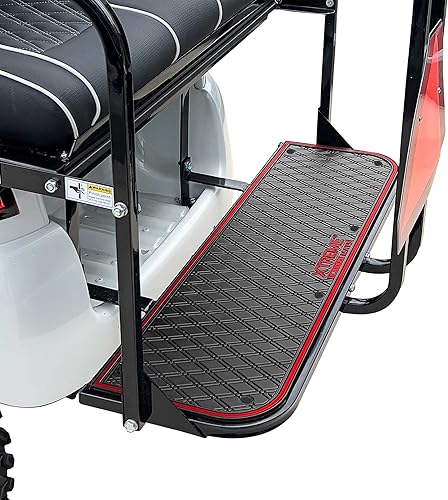 Xtreme Mats Alfombrilla para Carrito de Golf para Reposapiés Orientados hacia Atrás, Escalones Traseros y Kits de Asientos - Forro de Goma