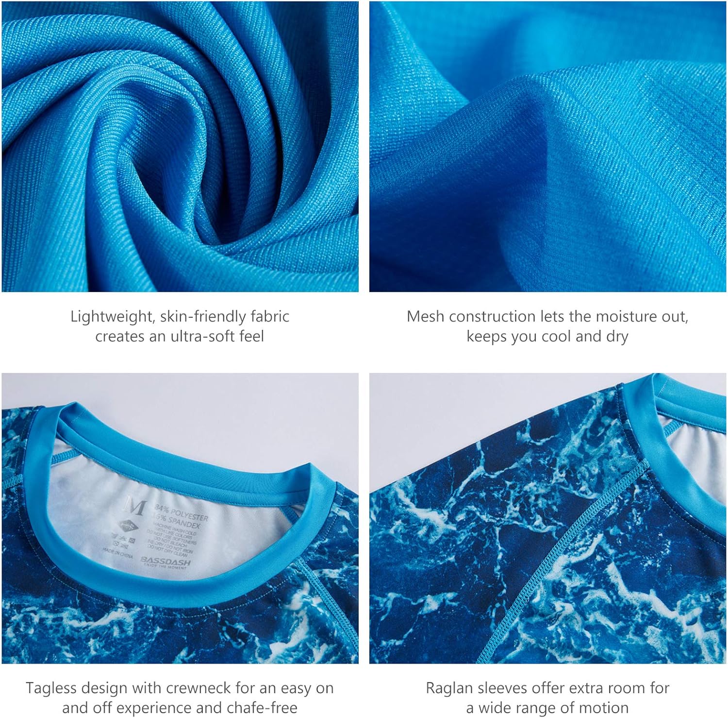 BASSDASH FS14M Men's Camo Gradient Performance Long Sleeve Fishing Shirt UPF50+ - Image 4