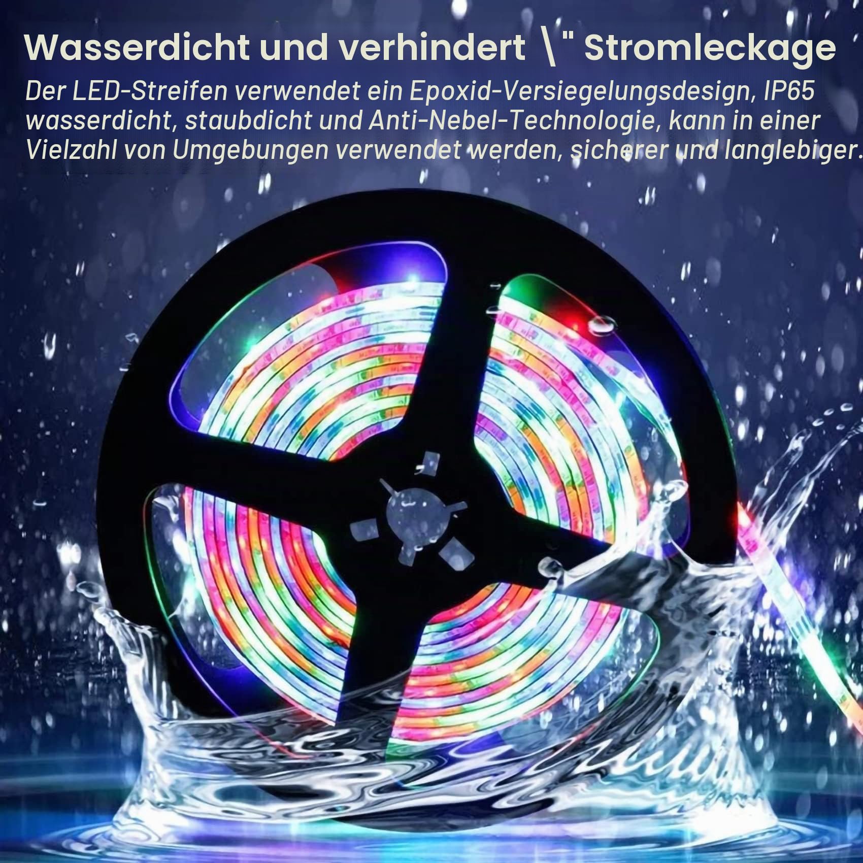 Solar LED Streifen 10M 240LED Wasserdicht Flexible Led Strip 8 Modi LED Ribbon Lichterkette mit Fernbedienung Außen LED Stripes Dekoration für Party Weihnachten (Mehrfarbig)