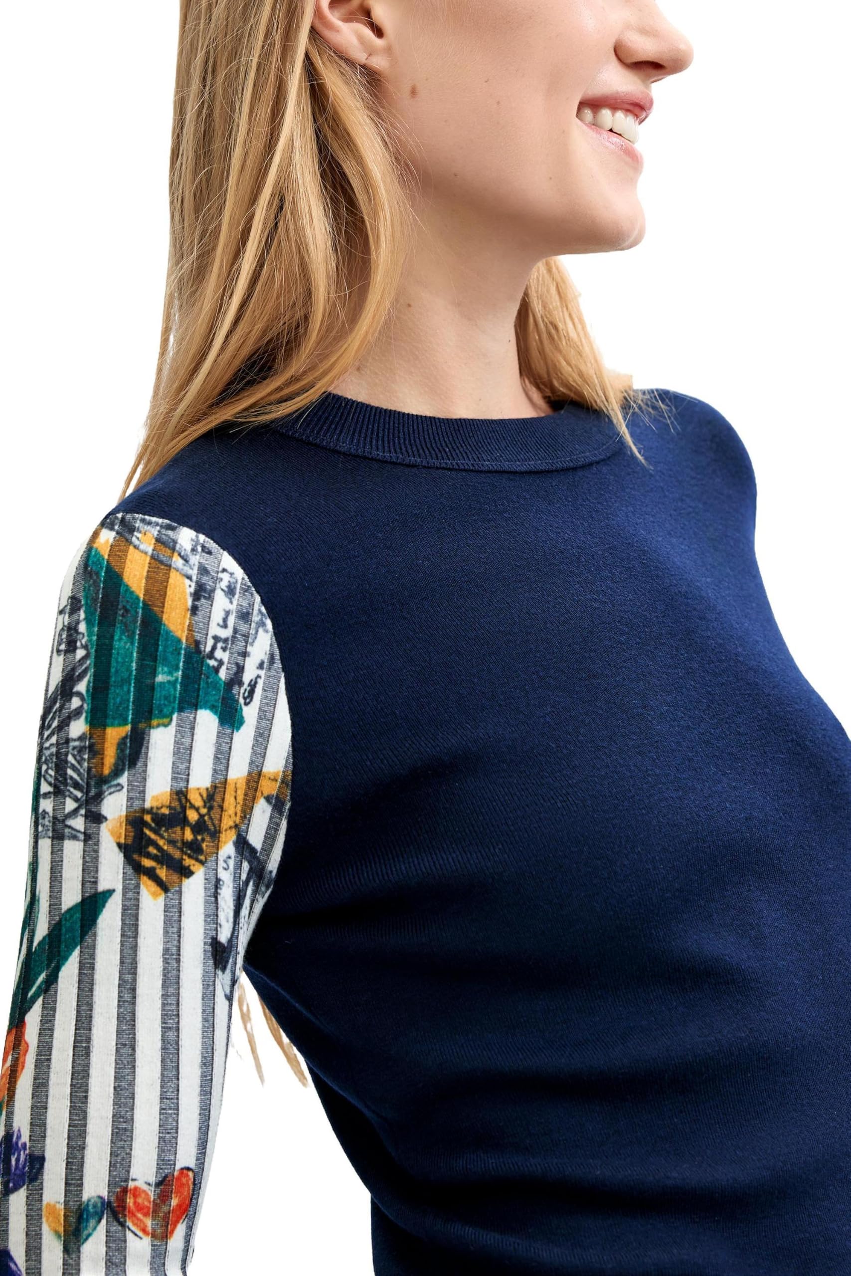 desigual Jers_Marino Jersey Mujer