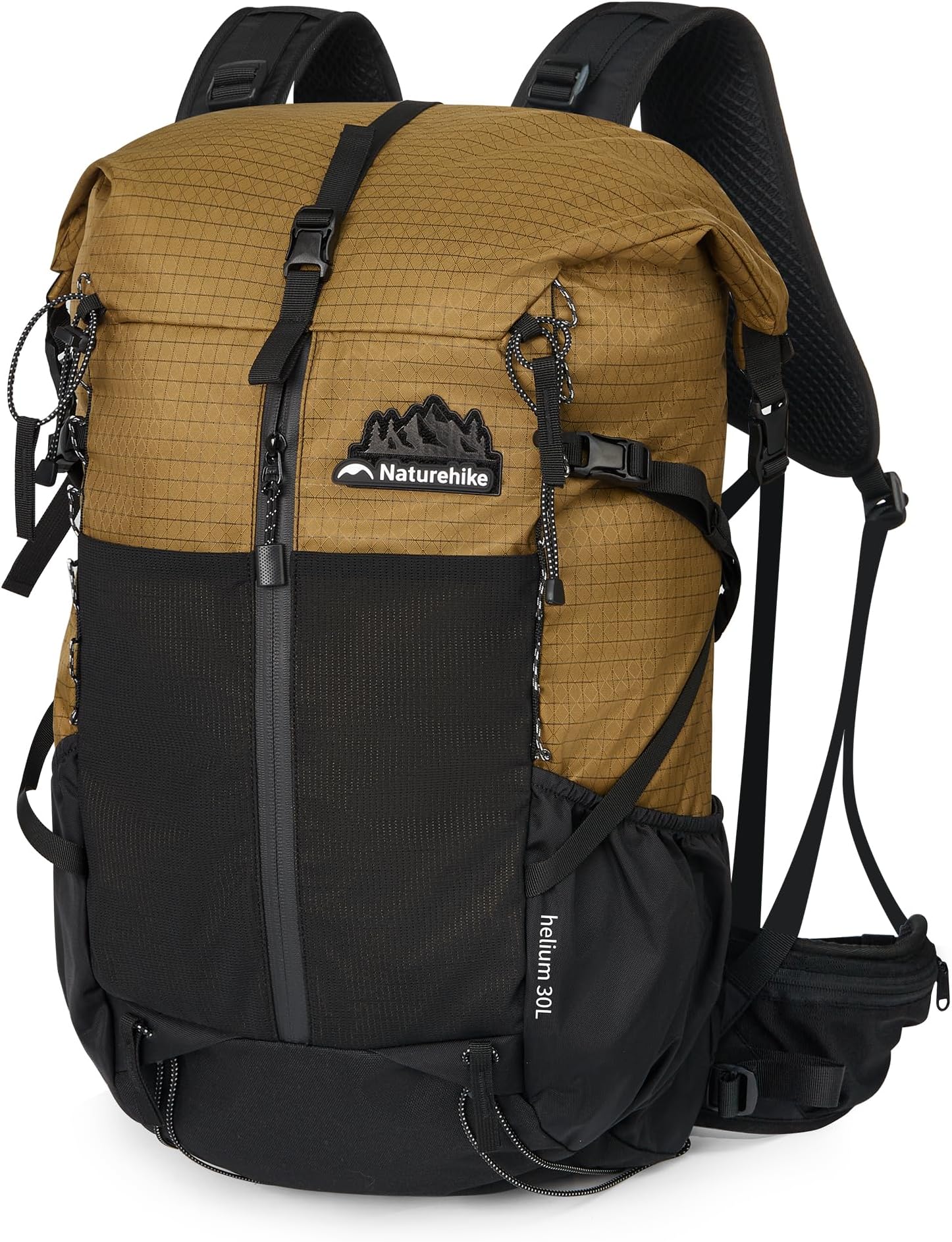 Hiking Backpack, 30+5L Travel Backpack with Macromolecule Fabric, Hiking Daypack with AIR Backpack System for Women Men(EU brown)