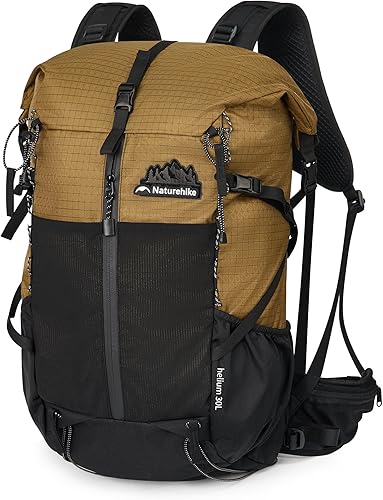 Naturehike Mochila de senderismo, mochila de viaje de 30+5L con tela de macromolécula, mochila de senderismo con sistema de mochila AIR para mujeres