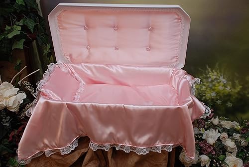 Newnak's Pet Caskets - Ataúd para mascotas blancorosa, 3 tamaños -Memorial de entierro de pérdida de mascotas - La elección número 1 de Estados