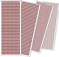 Vista 8 de 1799 piezas de pegatinas de gemas - Gemas de imitación autoadhesivas para manualidades - Con temática del Día de San Valentín, pegatinas redondas