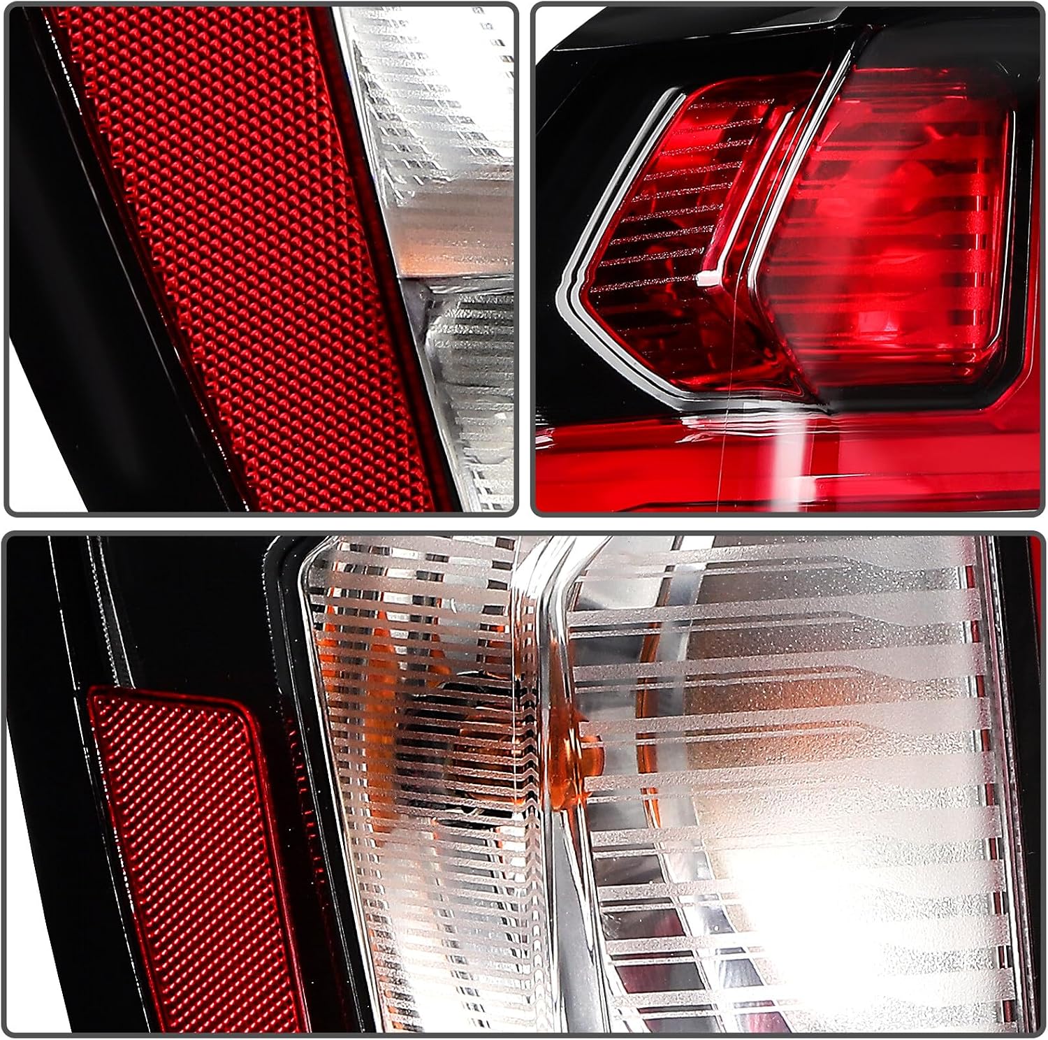 LED Tail Light Assembly with 2021-2023 for Chevy Suburban Tahoe with LED Red Lens Chrome Brake Light Rear Lamps Passenger Side GM2801322 84849417