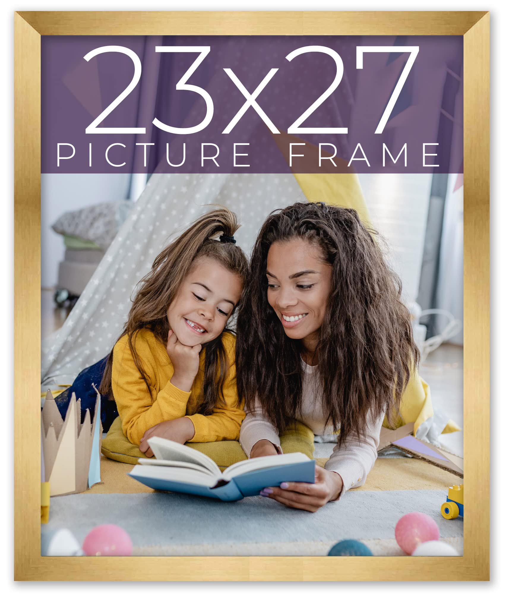 Amazon.com - 23x27 Frame Gold Bronze Solid Wood Picture Frame