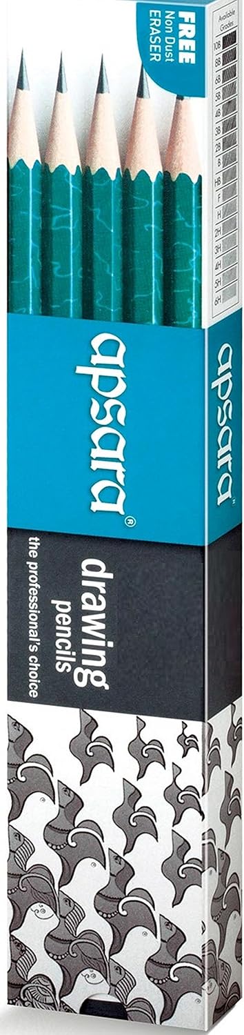 Apsara Drawing Pencils, 2H - Pack Of 10
