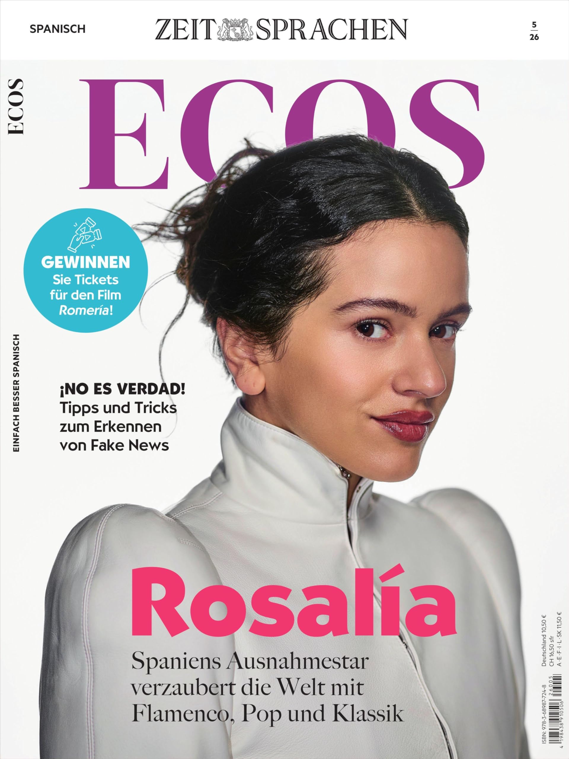 Ecos Magazin 5/26: Rosalía. Spaniens Ausnahmestar verzaubert die Welt mit Flamenco, Pop und Klassik.