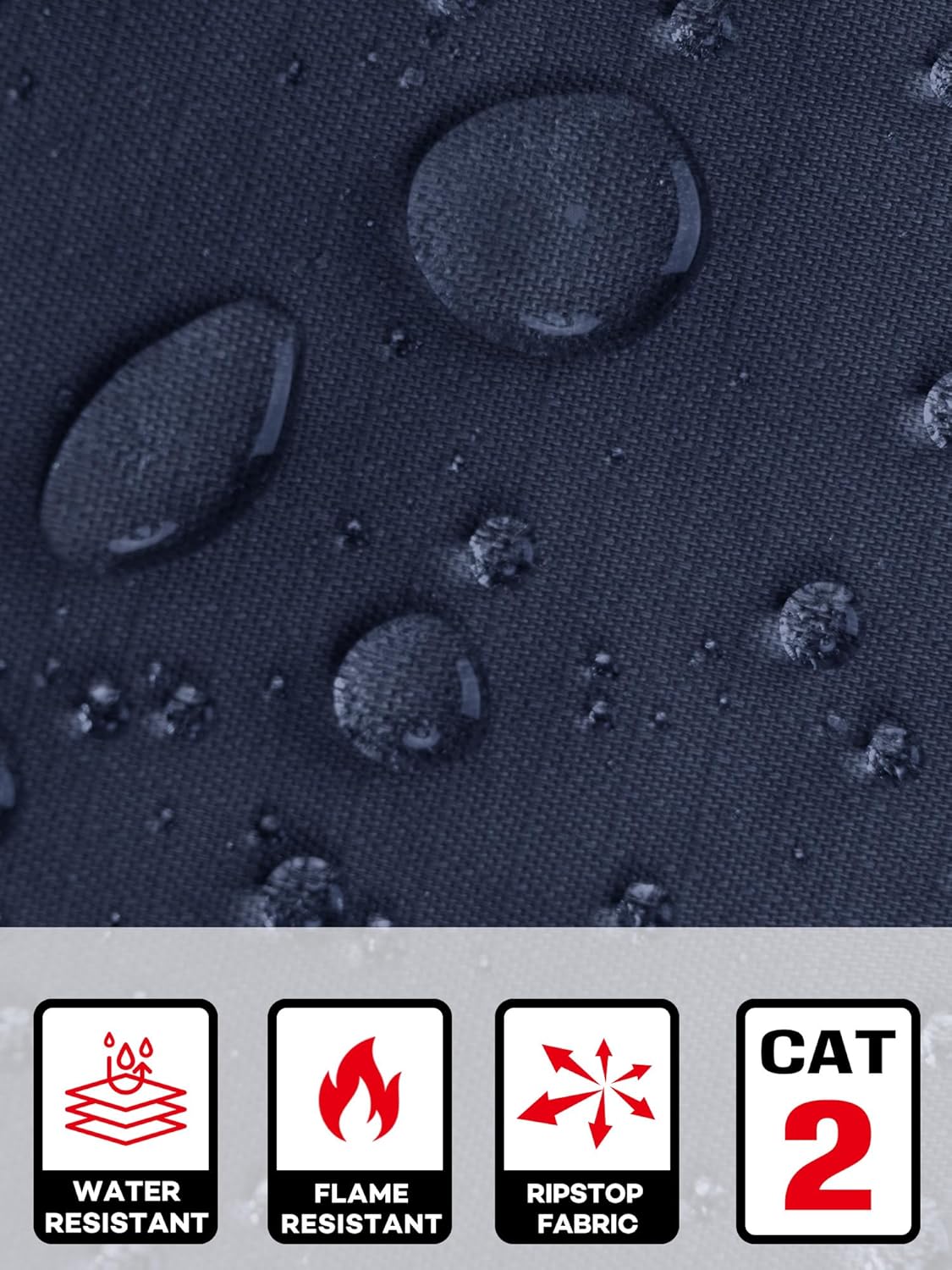 FR Ripstop & Waterproof Pants for Men 6.5oz Flame Resistant Pants 100% C 6-Pockets with Double Reinforced Knees CAT2