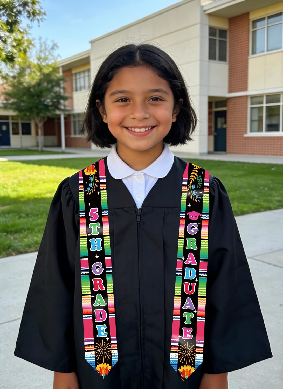 Class of 2026 Kids Graduate 5th Grade Kindergarten Stole Preschool Mexican Graduation Sash