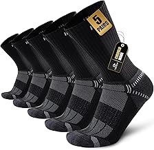Circorld Chaussettes Homme Mèche Respirant Homme Femme Chaussettes de Sport pour Running Randonnée Trekking Marche 5 Paires