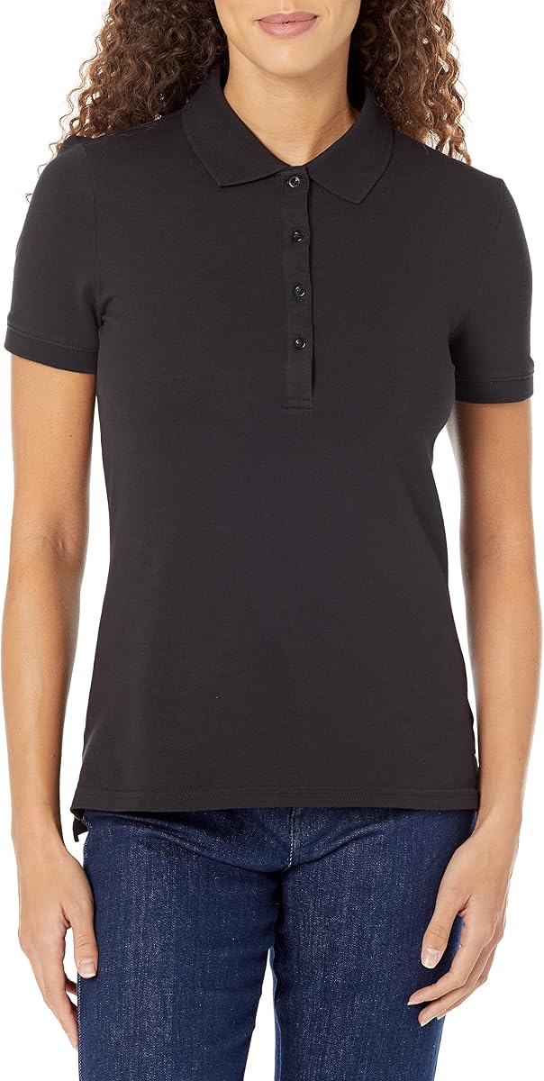 Women's Short-Sleeve Collared Polo Shirt (Available in Plus Size)