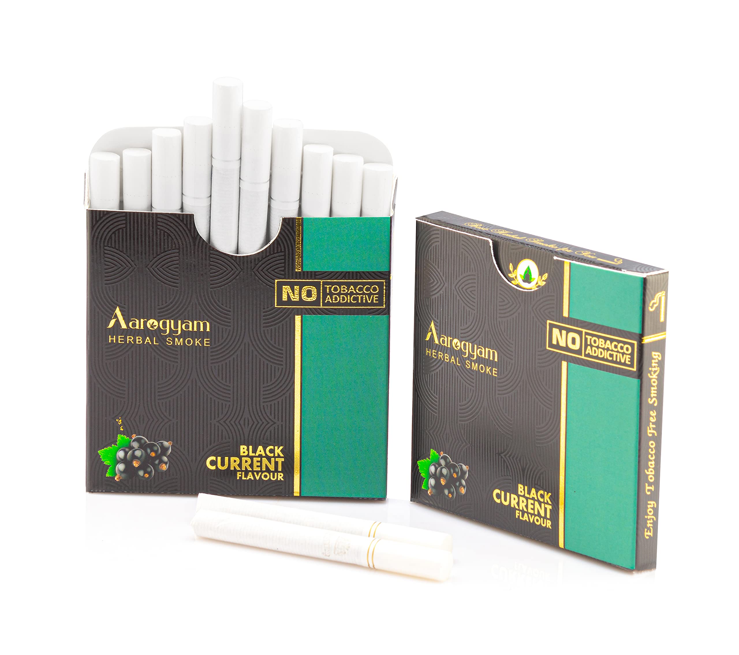 Aarogyam Herbals Tobacco and Nicotine Free Herbal Flavored Cigarette for  Relieve Stress and Mood Enhance Product - Blueberry, Black Currant,