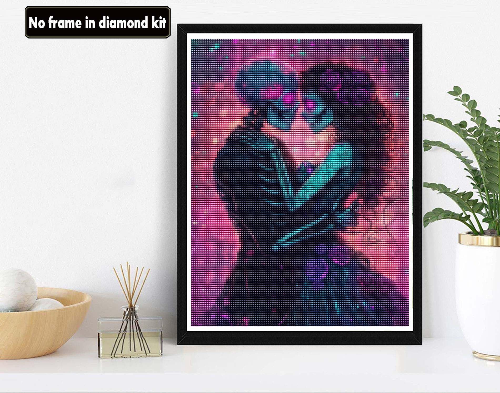 HEIBAGO Diamond Painting Árbol De La Vida, DIY Pintura Diamante Adultos, Cruz Bordada Cuadros Diamantes 5D Manualidades Para Decorar La Pared De Casa 30x40cm