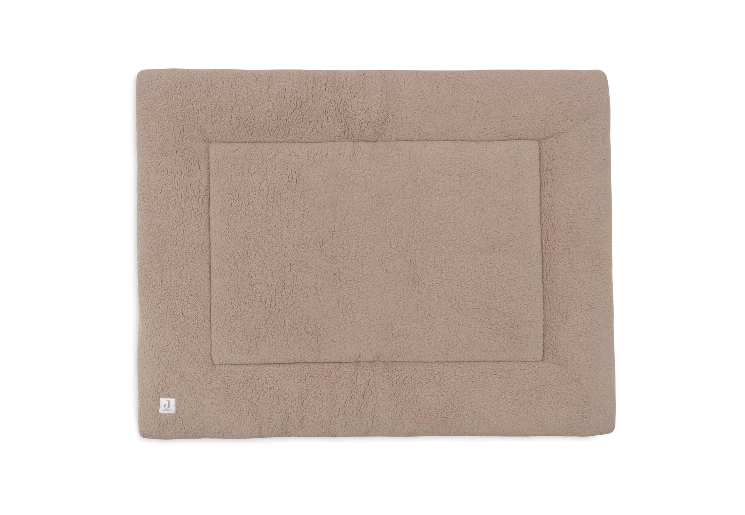 Jollein Tapis de Jeu Bébé - Cloudy Rib - Milky Coffee - Pour Parc Bébé - 75x95 cm - Certifiée OEKO-TEX - Tapis d’Éveil