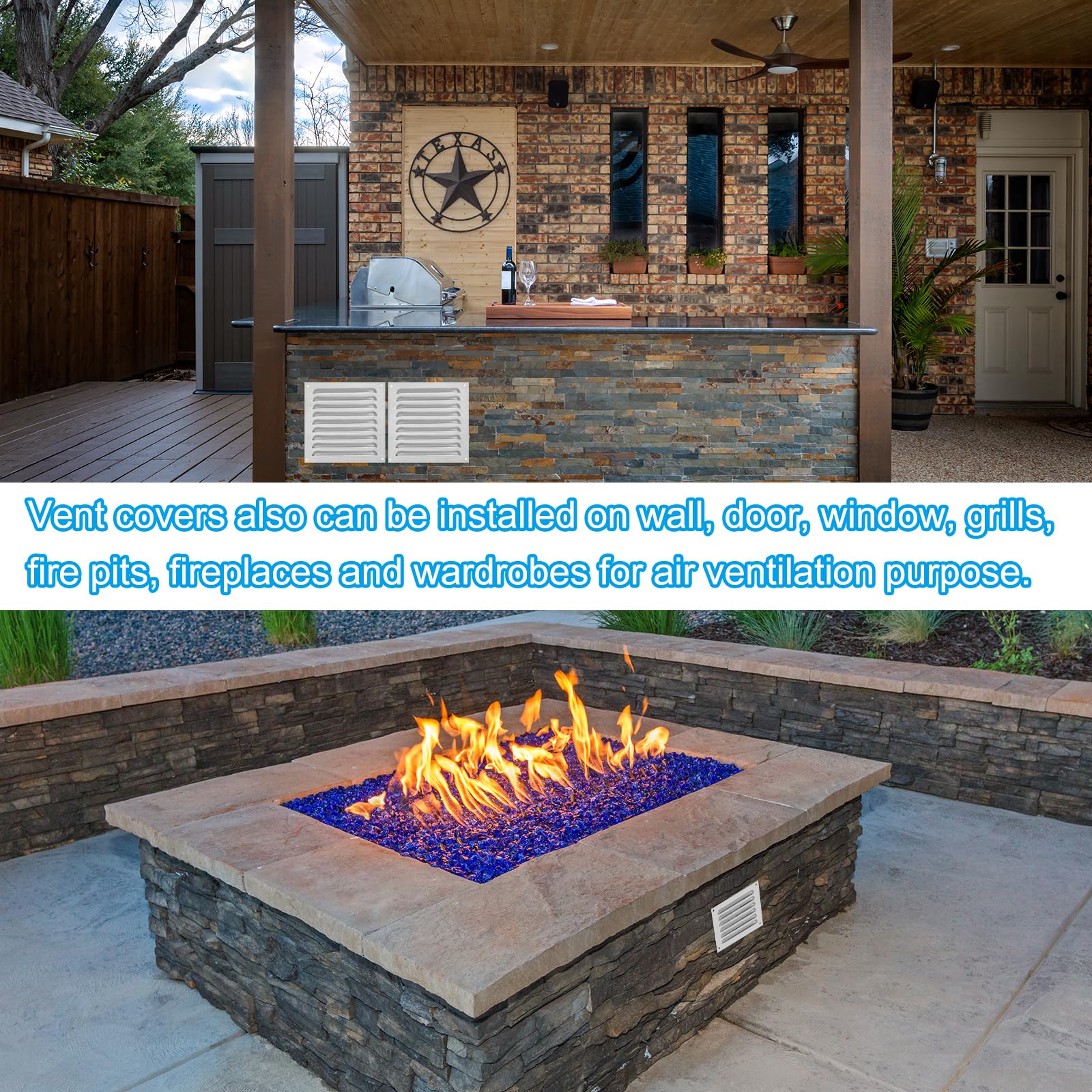 PATIKIL 12 X 4 Pouce Couvercle De Ventilation En Aluminium