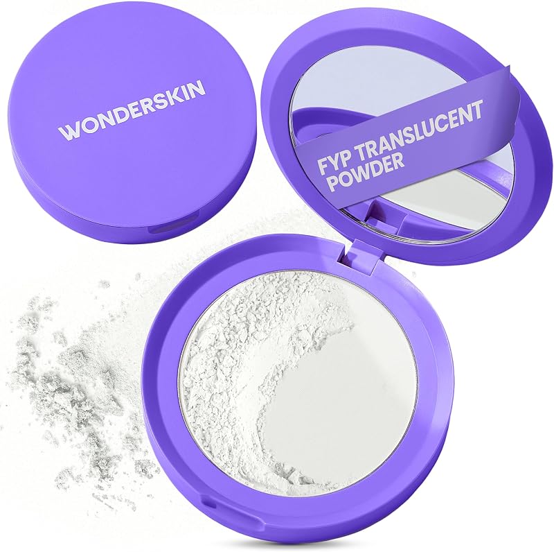 Wonderskin Setting Powder - Translucent Setting Makeup For Blurring Finish | Lightweight translucent powder blurs pores, controls shine, and sets makeup all day.