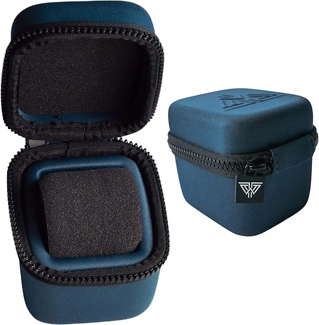 Watch Care Watch Case - Pack of 1 Watch Travel Case Perfect Box for Protecting your Watch from Dust, Shock, Scratch, and Water Safely Carries your Watch (Gunmetal Blue)