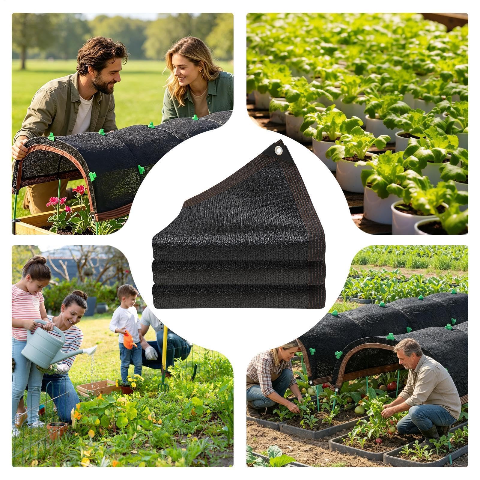 Malla De Sombreo Para Plantas Red De Invernadero Con Protección Contra | Cubierta Protección Solar Jardín Y Patio Para Arriates De Flores, Flores, Perrera, Gallinero, Pérgola Y Patio Tras