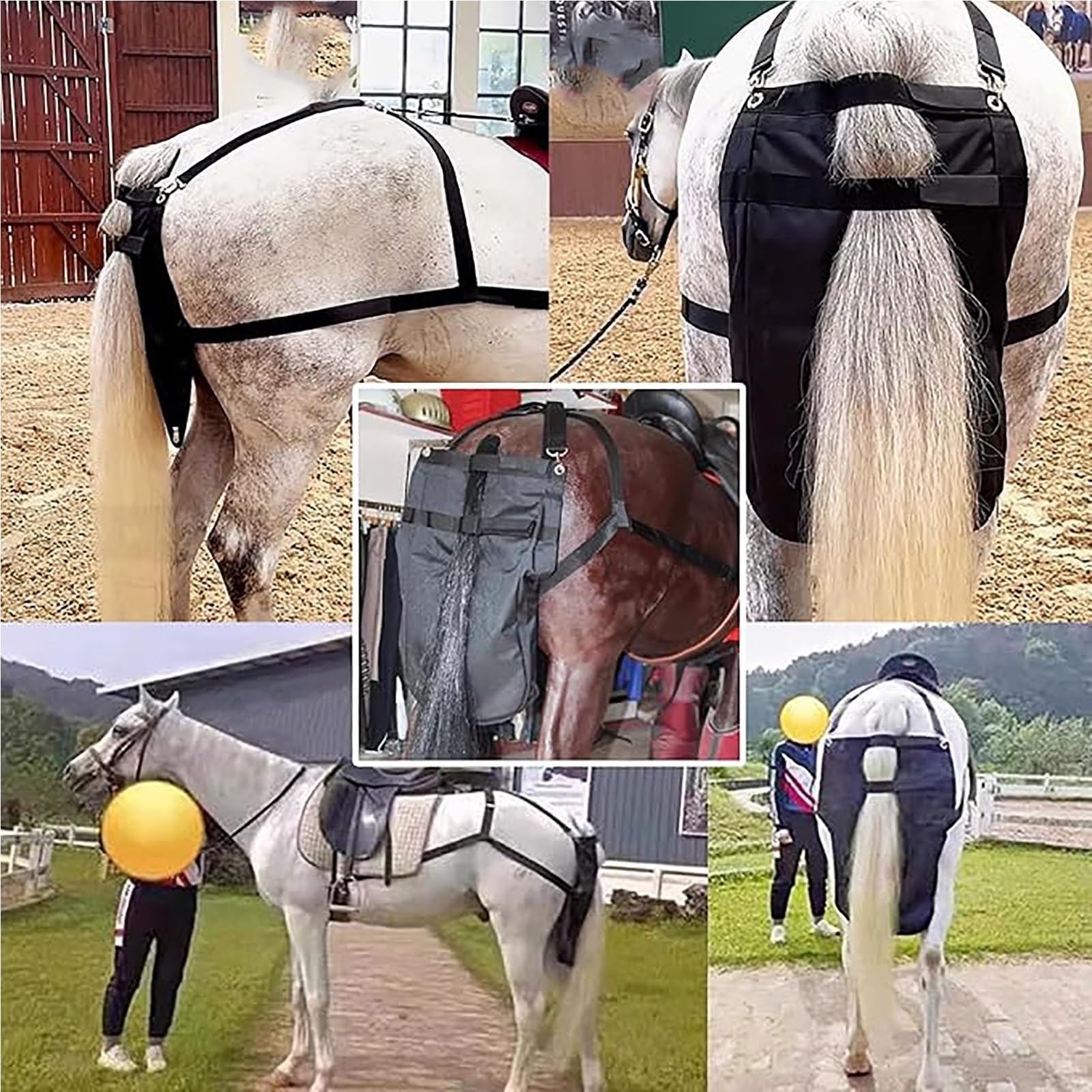 Bolsa for estiércol de caballo, bolsa for almacenar excrementos de poni, bolsa Oxford for recoger excrementos de caballo, bolsa for estiércol equino, for montar, establo, silla de montar, jardín(M)