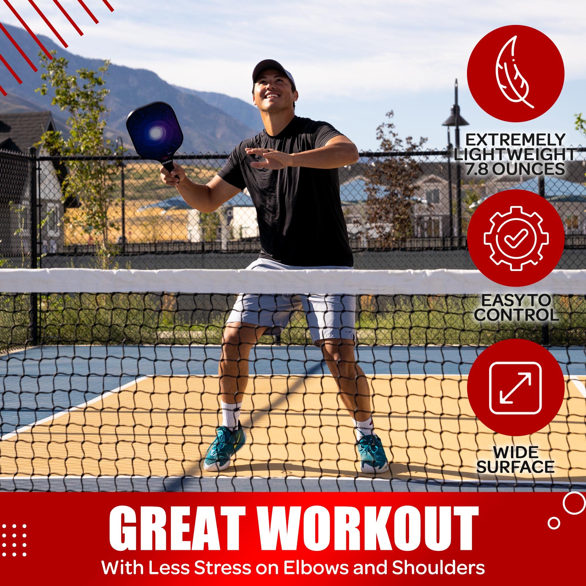 Amazon | ピックルボールパドル2点セット - ピックルボールラケット