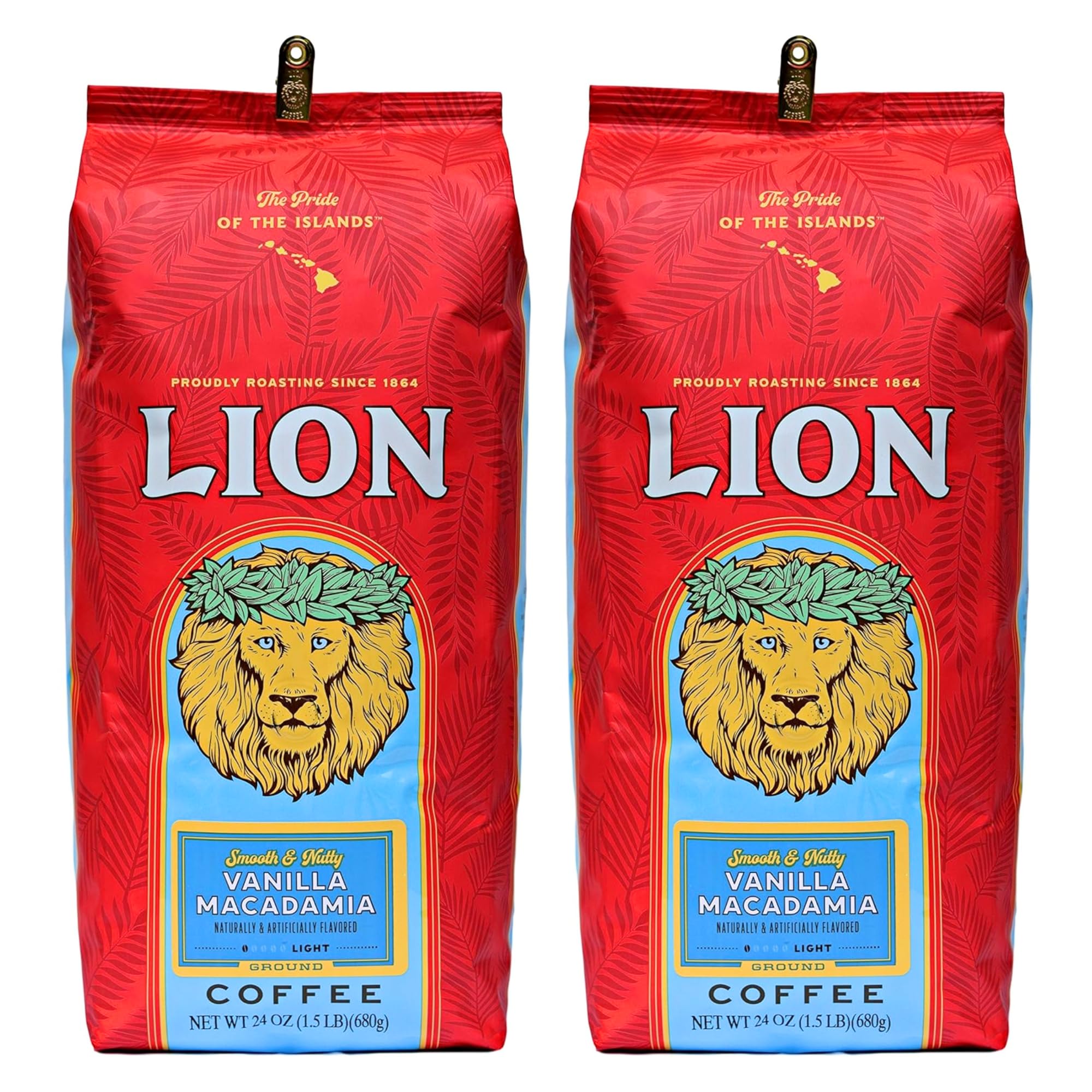 Amazon.com : Lion Coffee, Vanilla Macadamia Flavor Light Roast