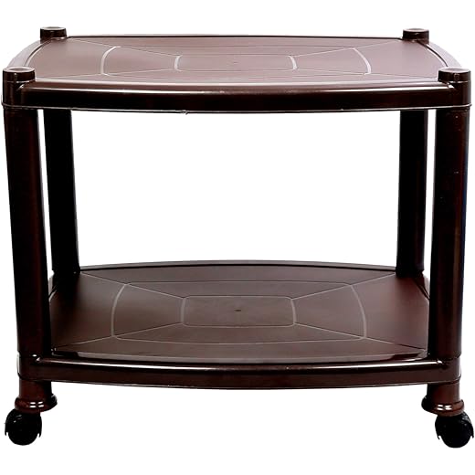 Esquire Delta Trolley Table Glossy Brown