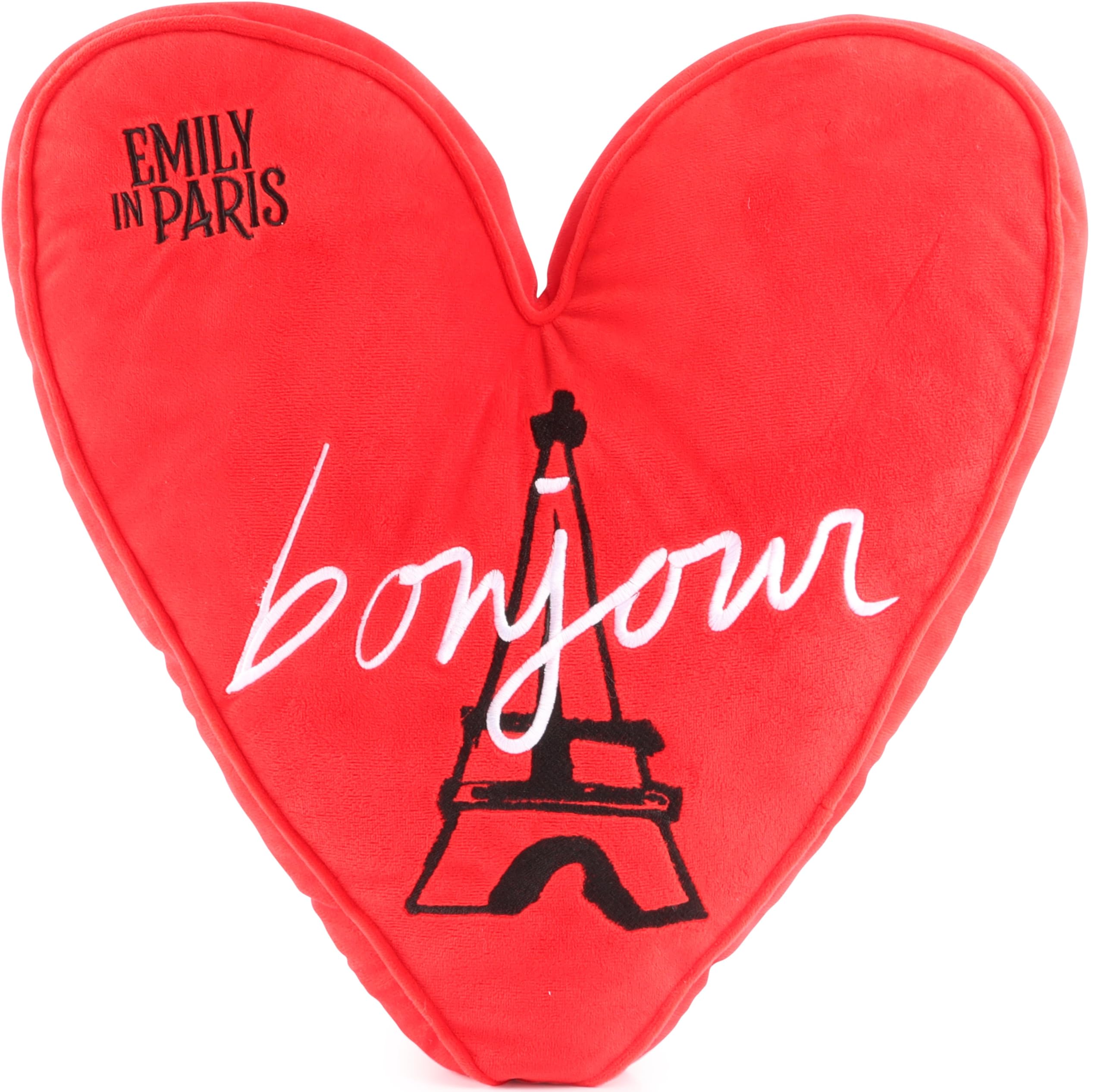 Jay Franco Emily in Paris Decorative Throw Pillow - Super Soft Heart Shaped Pillow - Measures 12 Inches