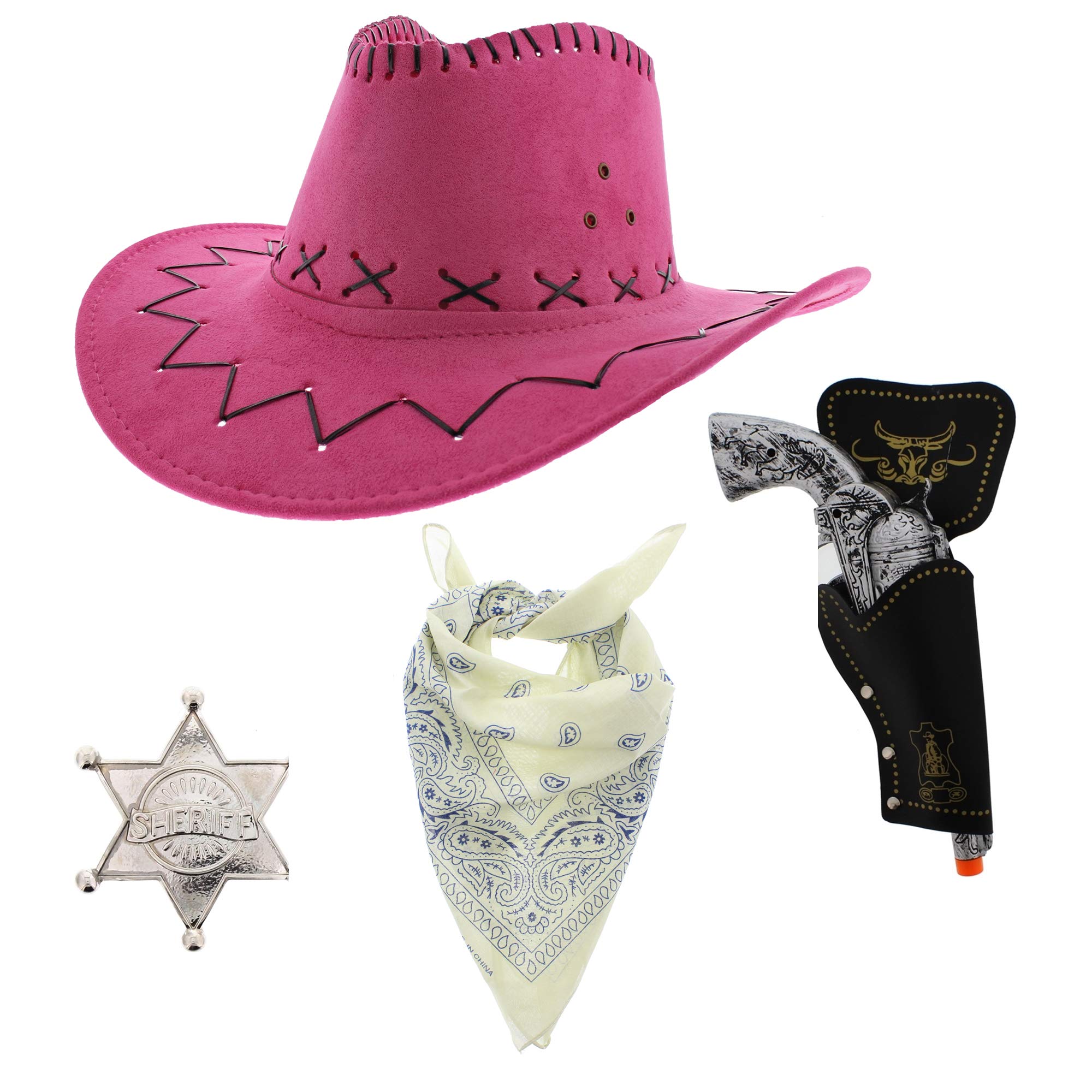 Zac's Alter Ego Fancy Dress Unisex 4 Piece Cowboy Set โ image 1