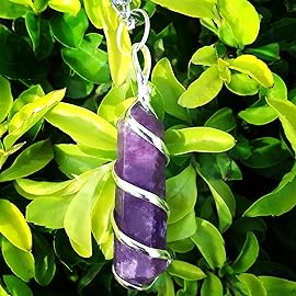 Sugandha Wellness Lepidolite Healing Crystal Necklace - Stress Relief & Powerful Mood Stabilizer. Inner Peace Pendant. Jewelry Gift for Yoga, Meditation & Reiki