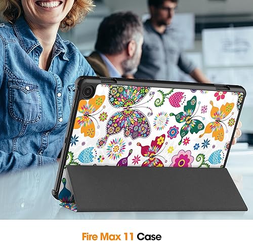 Miniatura 9 de Funda para tablet Tienda Kindle Fire Max 11 (13 generación, versión 2023) de 11 pulgadas, delgada, con soporte triple, funda rígida y ligera para