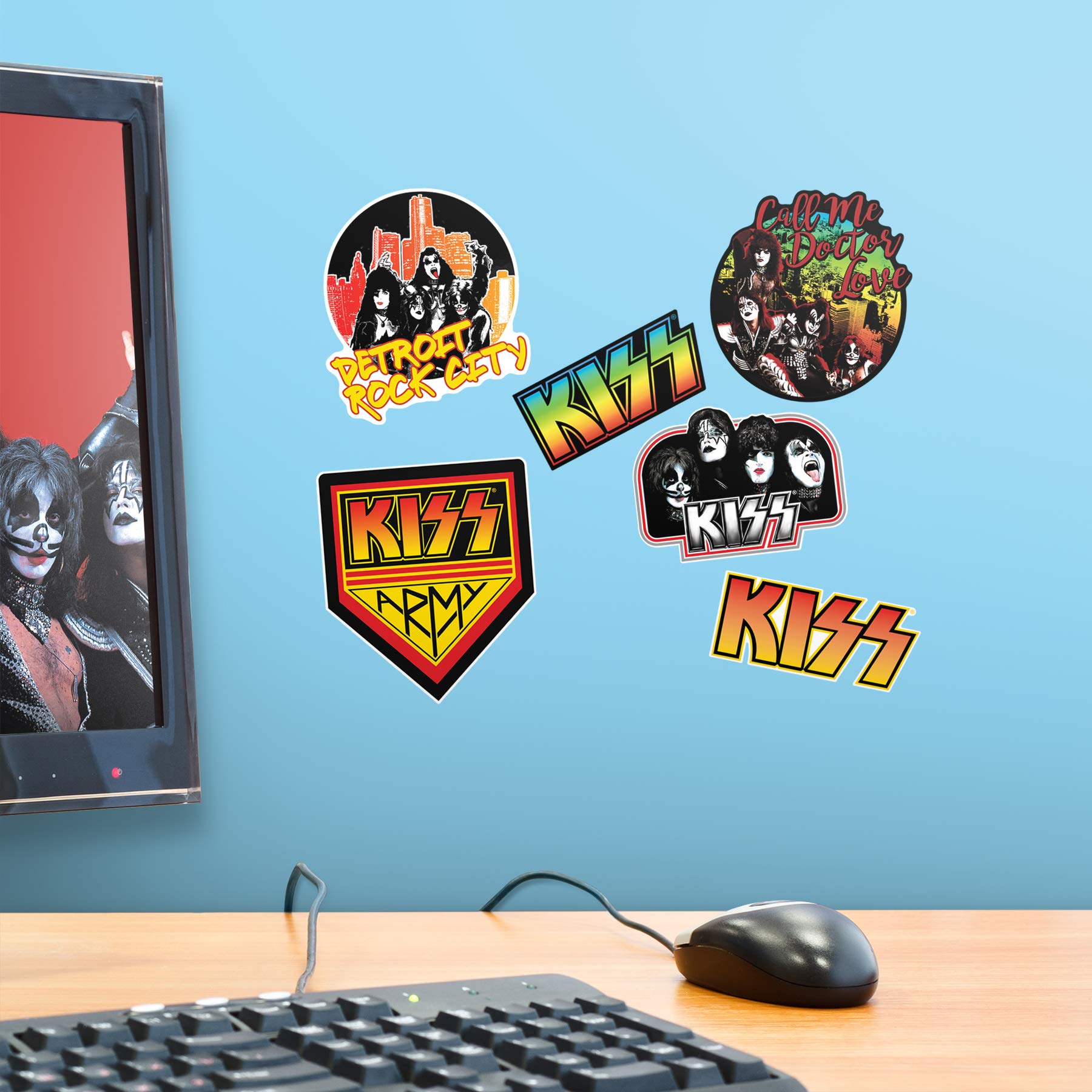 Amazon.co.jp: Popfunk KISS ロックバンド 収集用ステッカー 4