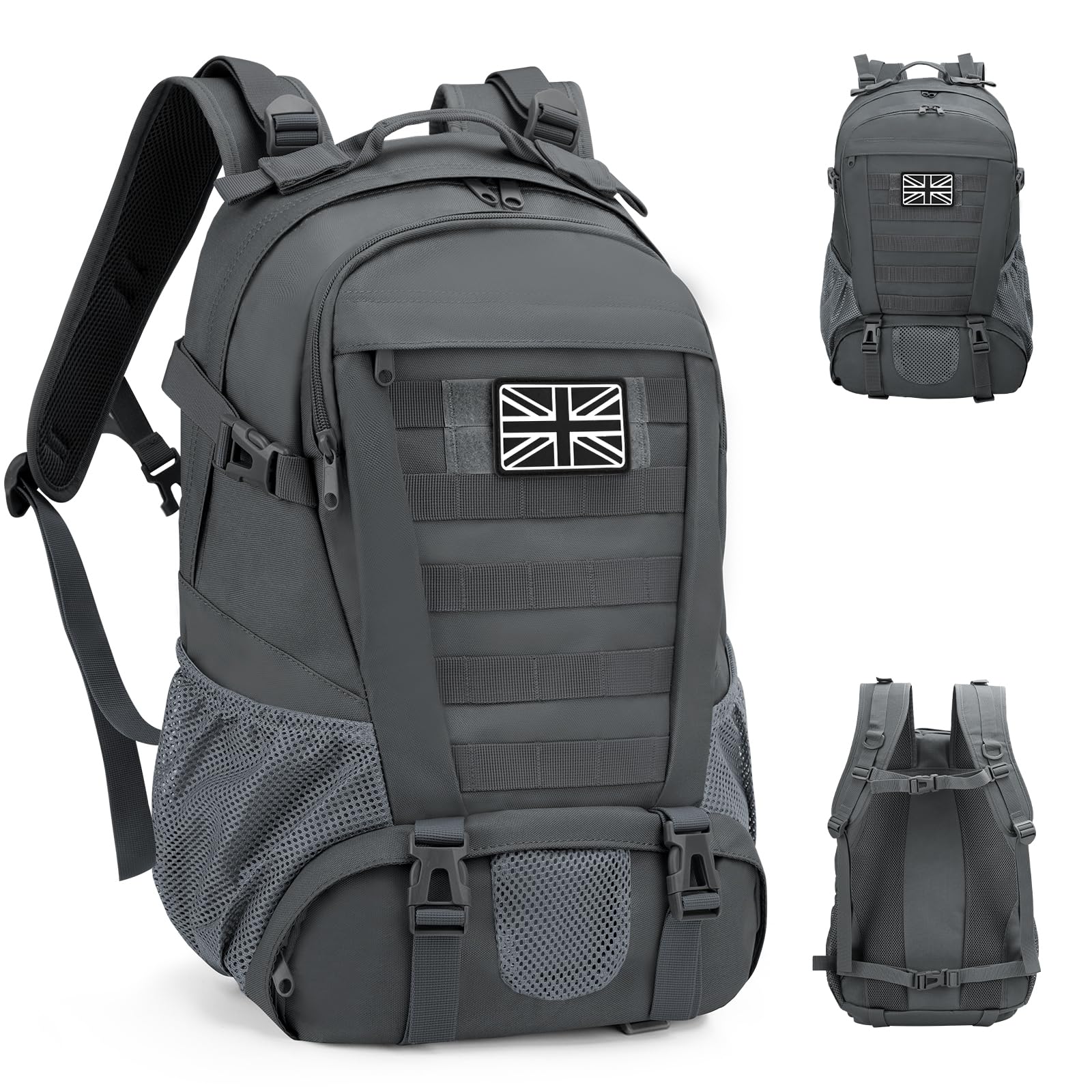 Jueachy Military Tactical Backpack 30L Army Assult Camouflage Hunting Rucksack Molle Waterproof 3 Day Large Rucking Backpack for Outdoor Sports Trekking Hiking Travel Camping — image 1