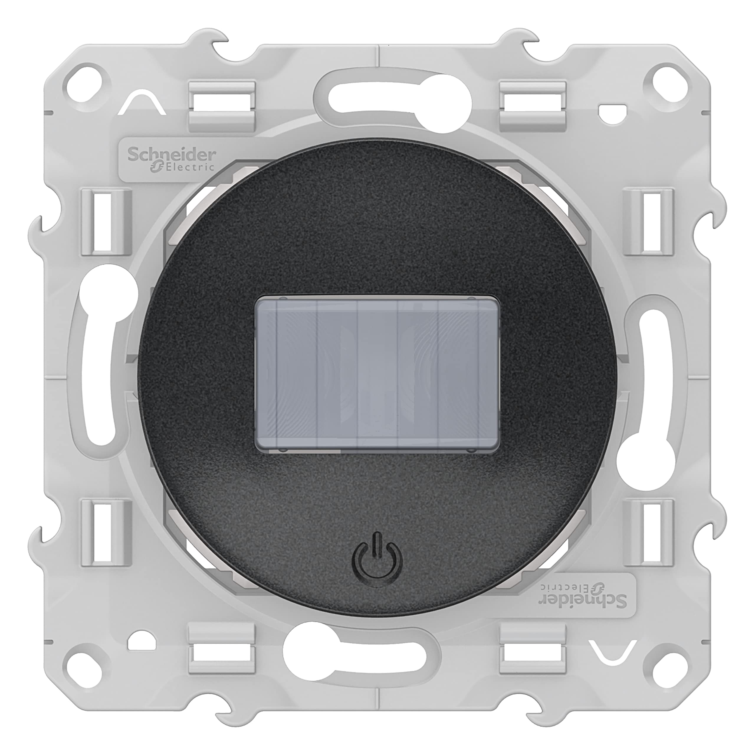 Schneider Electric - Odace, détecteur de présence et de mouvement Anthracite, toutes charges, 3 fils - S540523