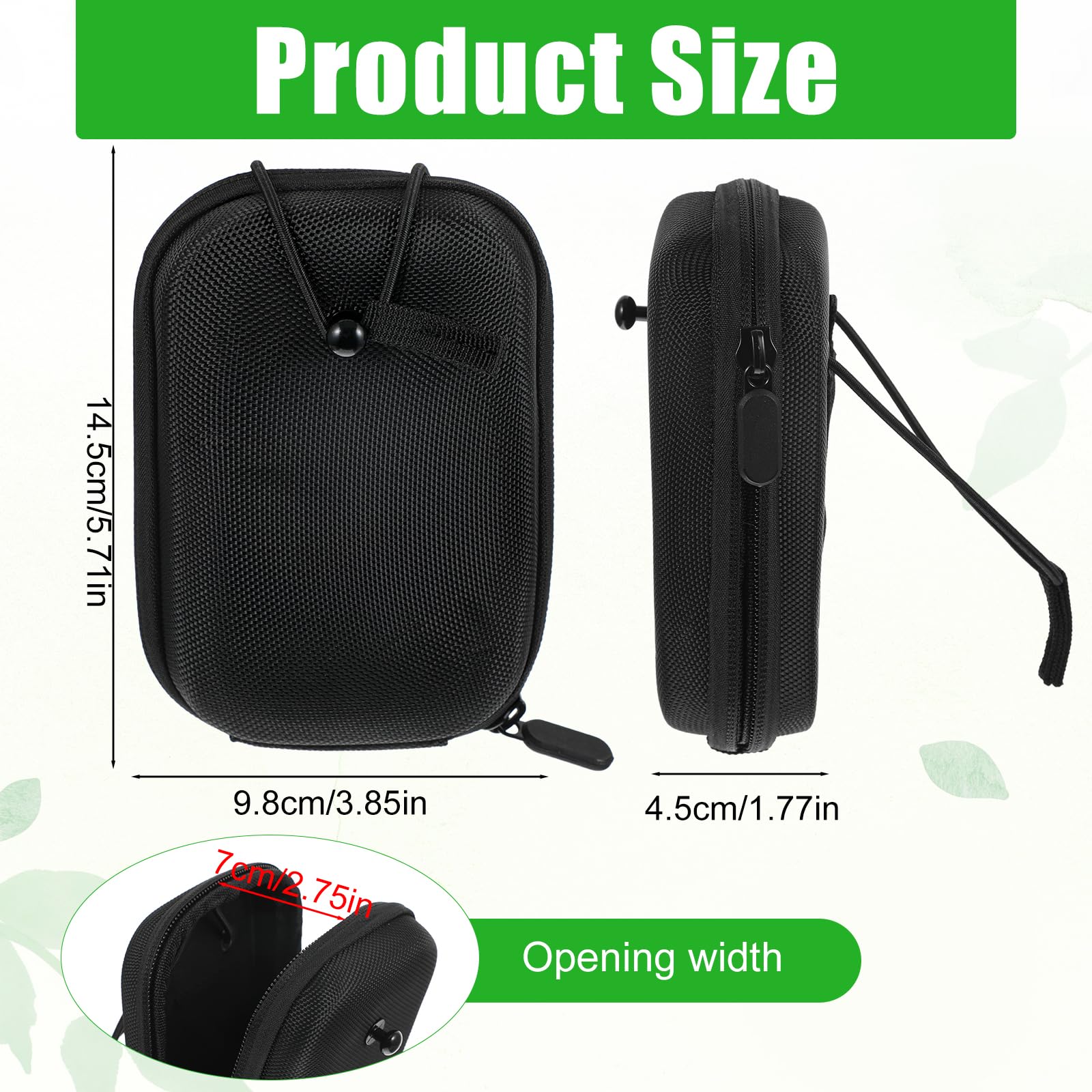Coque rigide universelle pour télémètre de golf - Housse de protection en EVA pour la plupart des télémètres - Noir