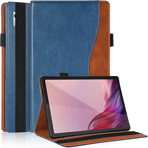 Funda para Lenovo Tab M9 de 9.0 pulgadas (TB-310FU, lanzada en 2023) Funda de piel sintética de negocios con soporte multiángulo con soporte para