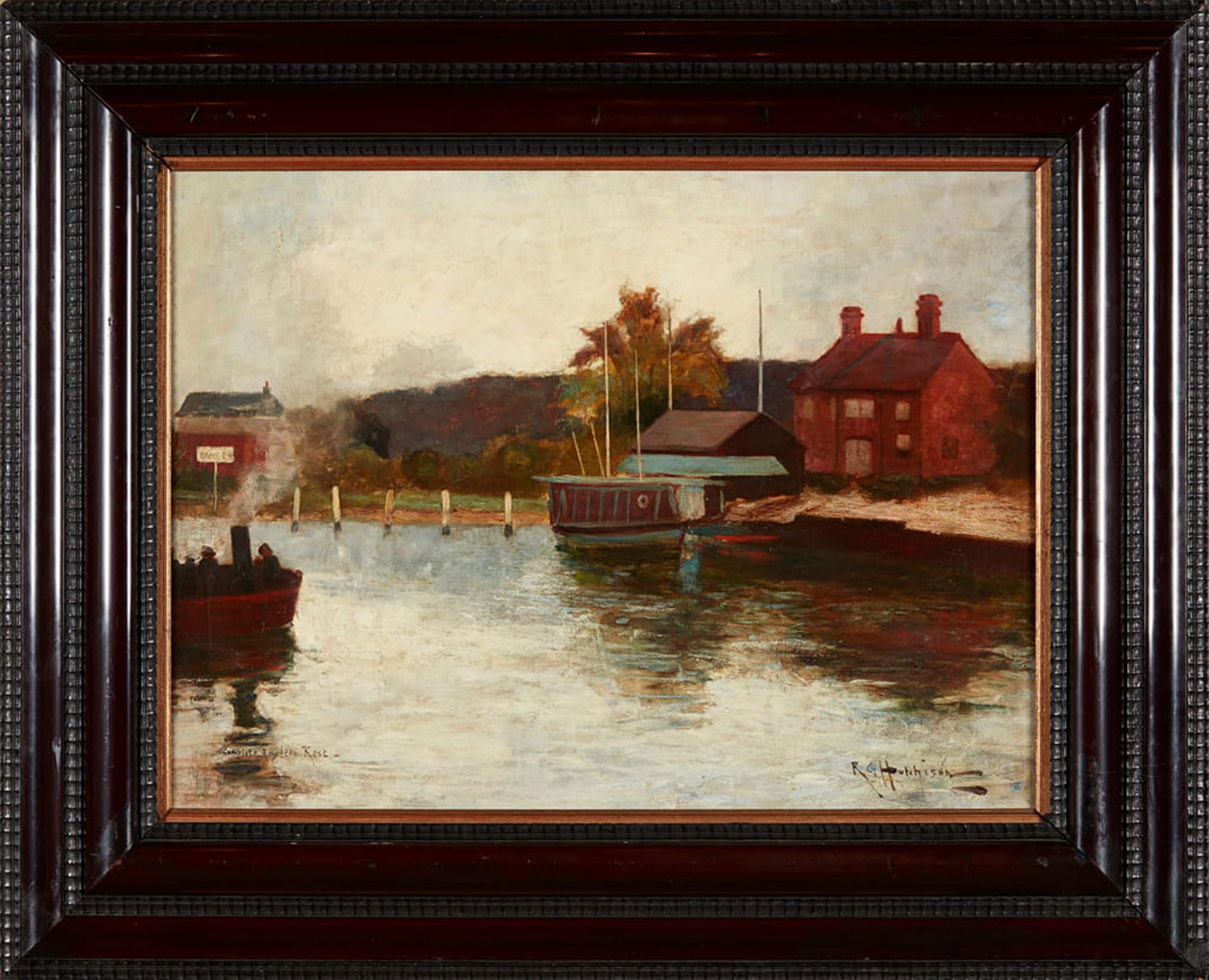 ARTXLXXBN Famous Painting Art Wall Decor Abstract Art Picture Angler's Rest by Robert Gemmell Hutchison Animal Pictures for Home Decor 60x90cm