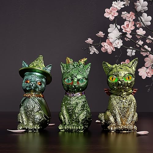 Miniatura 3 de Paquete de 3 moldes de gato diablo molde de pedante de gato molde de pirata molde de resina molde de fundición de resina suministros de manualidades