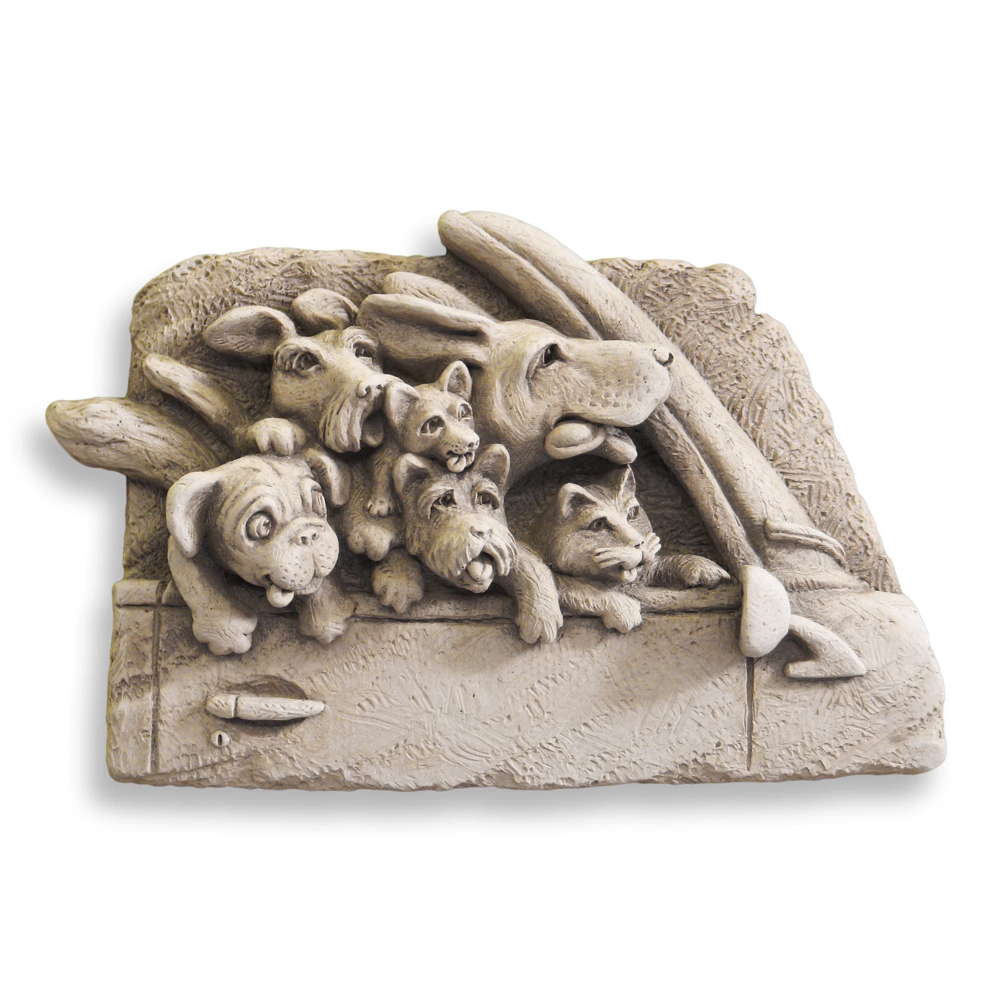 Studio, Road Trip Wall Plaque, Original Sculpture Handcrafted in Stone, Artisan Made