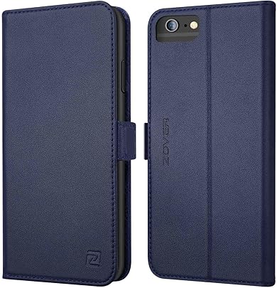 ZOVER Coque iPhone Plus iPhone Plus  Housse Portefeuille Cuir V ritable avec Fentes Cartes Fermeture Magn tique  Fonction Stand -Bleu Marin ZOVER Coque iPhone Plus iPhone Plus  Housse Portefeuille Cuir V ritable avec Fentes Cartes Fermeture Magn tique  Fonction Stand -Bleu Marin