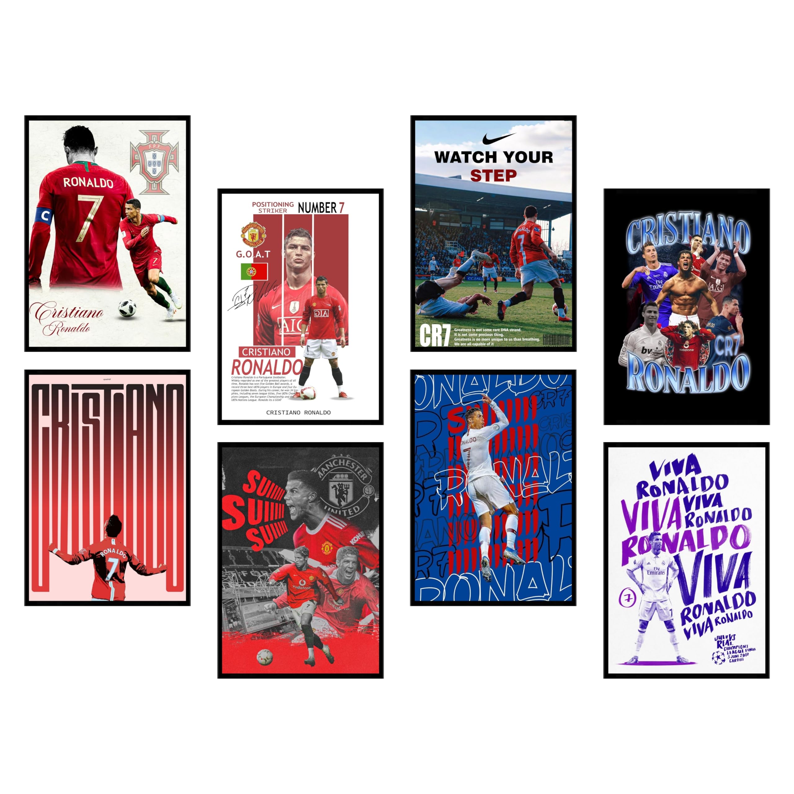 Arsenal Football Posters - Set of 8 -16 Arsenal Football Posters - Set of 8 -16