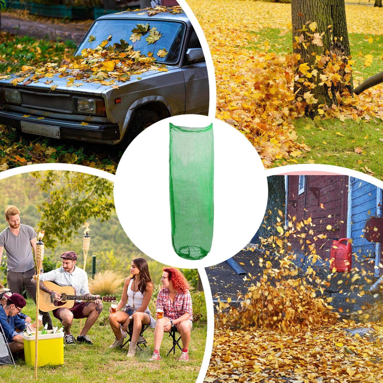 Bolsa para Hojas de Jardín 4 Unidades de Grandes Sacos Reutilizables para | Recogedor de Basura Herramienta de Limpieza Para Jardín Sendero Porche Terraza