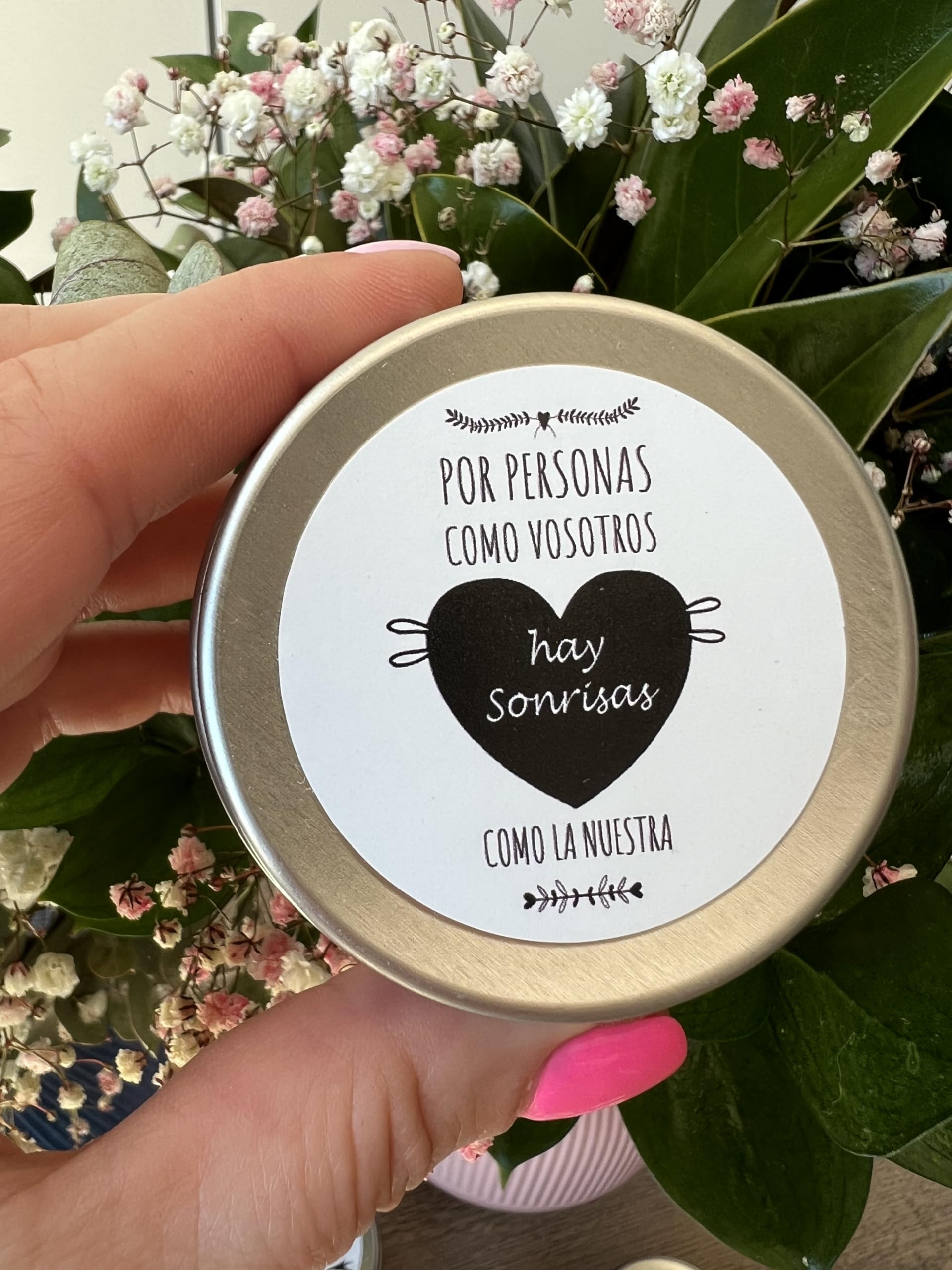Uvimark | Detalles de Boda, Comunión, Bautizo | Set de 12 Velas Aromáticas con Mensaje a Elegir| Velas Perfumadas Personalizadas