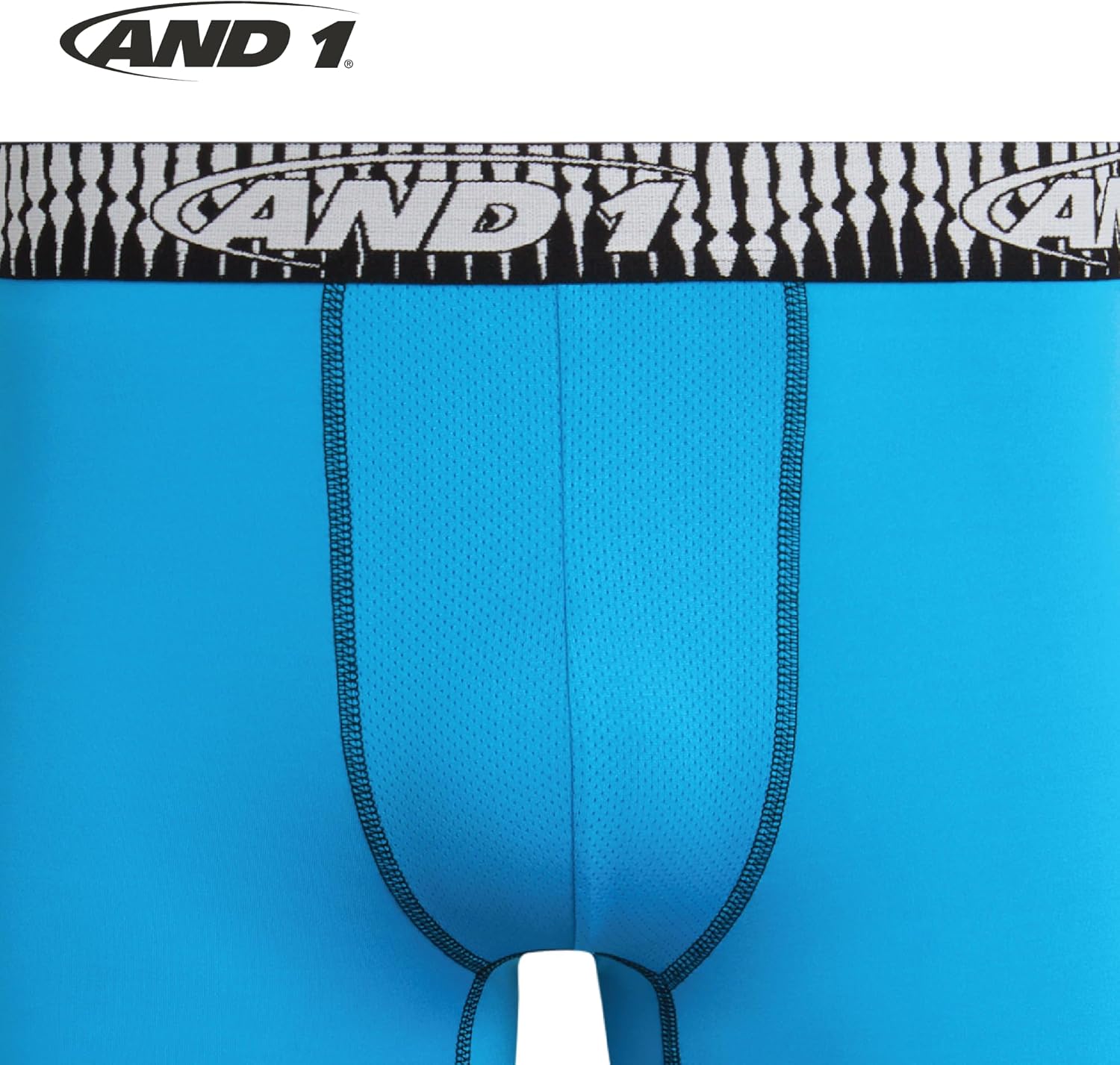 AND1 Mens Boxer Briefs - 5 Pack Performance Stretch Mens Underwear Long Leg Boxers for Men with Contour Pouch, 9" Inseam