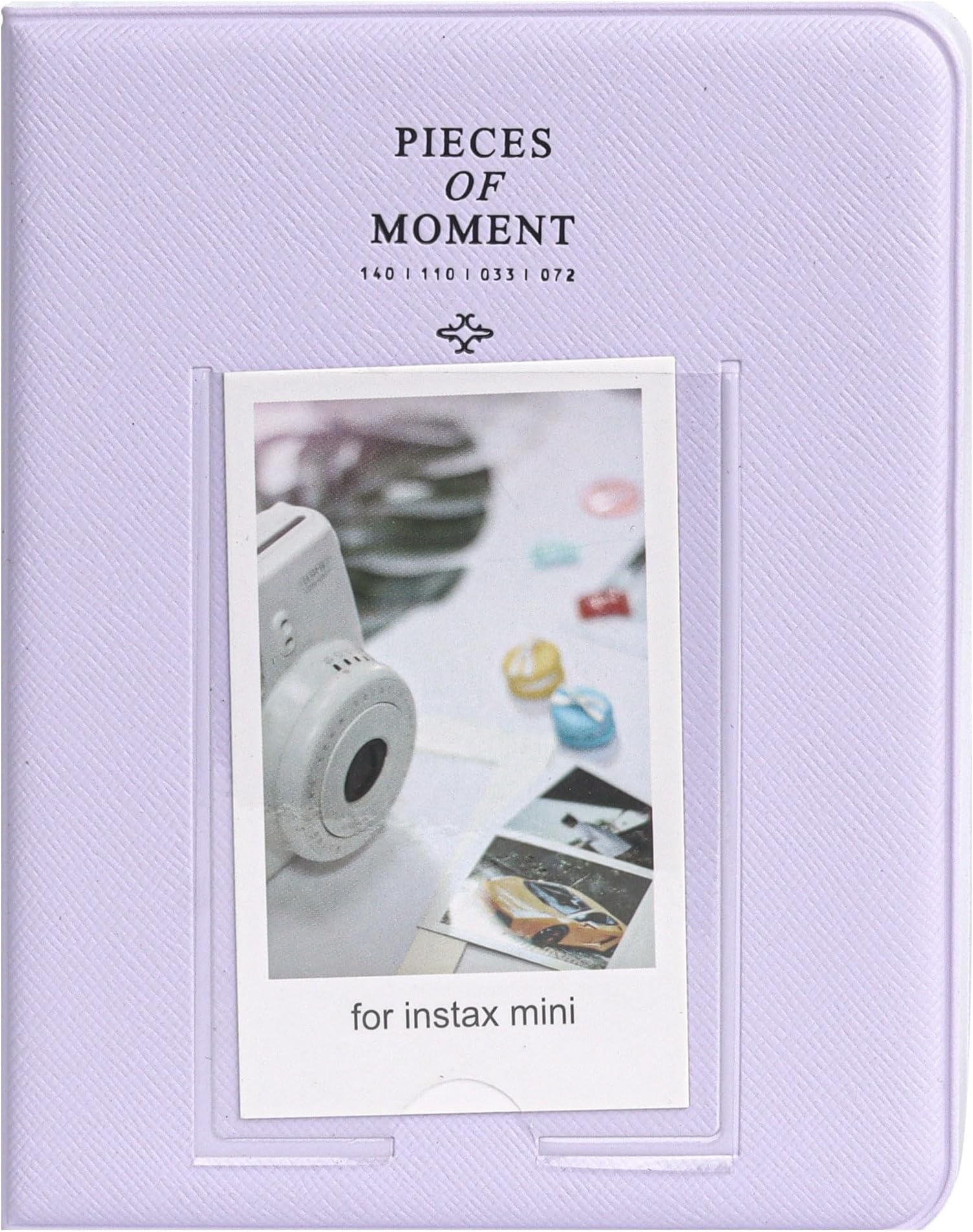 O Ozone 64 Pockets Photo album for Fujifilm Instax Mini 12 11 9 8+ 8 7s 25 26 50s 70 90/Polaroid Snap/Z2300/ Instant Printer Film Instant Camera & Name Card- Lilac Purple