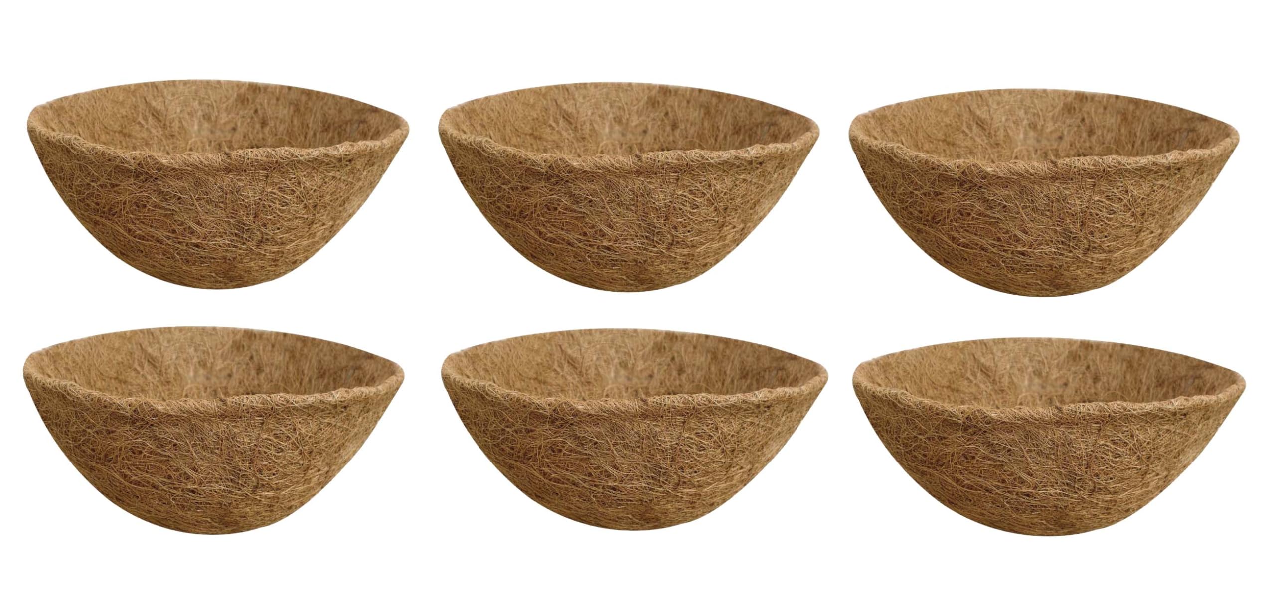 GARDEN KING Coir Liner for 10 Inch Hanging Baskets, 100% Natural Coconut Coco Fiber Planter Basket Liners (Set of 6 PCS) (B08DLVN5KK) Amazon Price History, Amazon Price Tracker