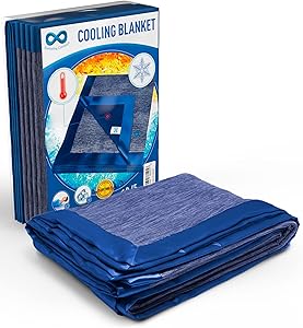 Everlasting Comfort Cooling Blanket for Hot Sleepers - Dual-Sided Summer Blanket - Lightweight for Sleeping & Night Sweats (60
