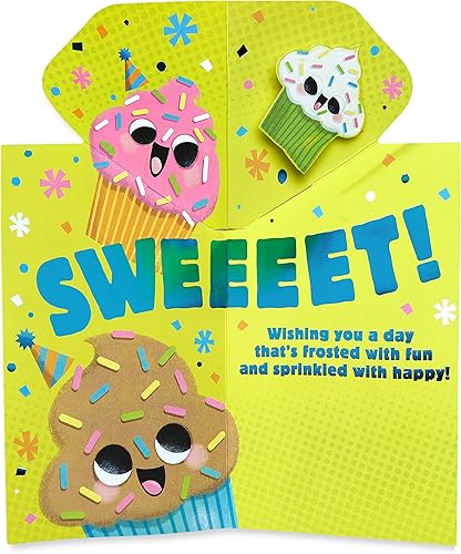 Miniatura 2 de American Greetings Tarjeta de cumpleaños desplegable para niños (Sweeeet!)
